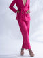THE BOSS - Hot pink blazer with straight pants (set)
