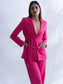 THE BOSS - Hot pink blazer with straight pants (set)