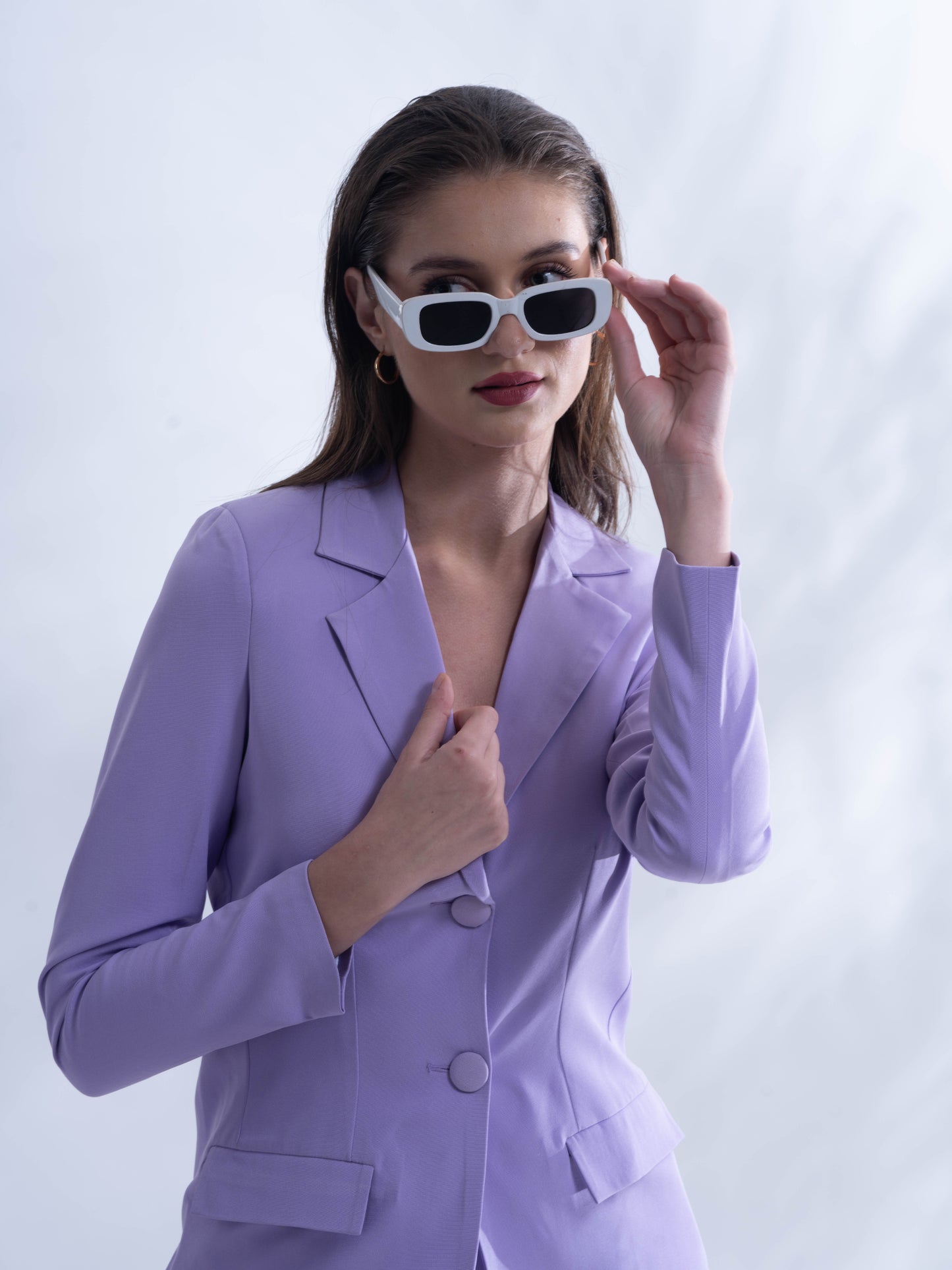 ICONIC - Lavender blazer with straight pants (set)