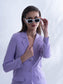 ICONIC - Lavender blazer with straight pants (set)
