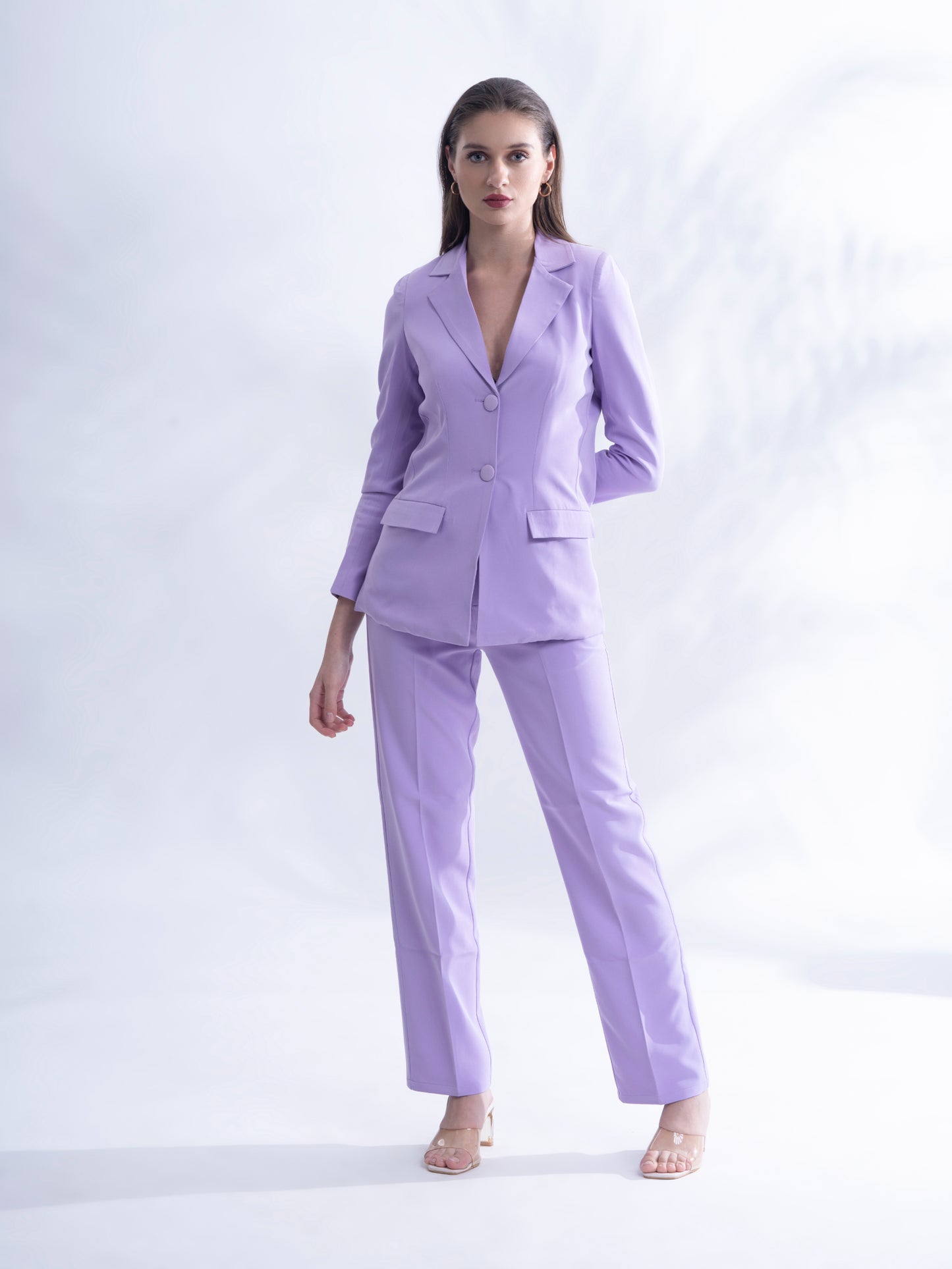 ICONIC - Lavender blazer with straight pants (set)