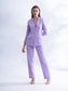 ICONIC - Lavender blazer with straight pants (set)