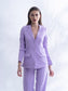 ICONIC - Lavender blazer with straight pants (set)