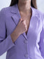 ICONIC - Lavender blazer with straight pants (set)