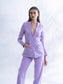 ICONIC - Lavender blazer with straight pants (set)