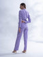 ICONIC - Lavender blazer with straight pants (set)