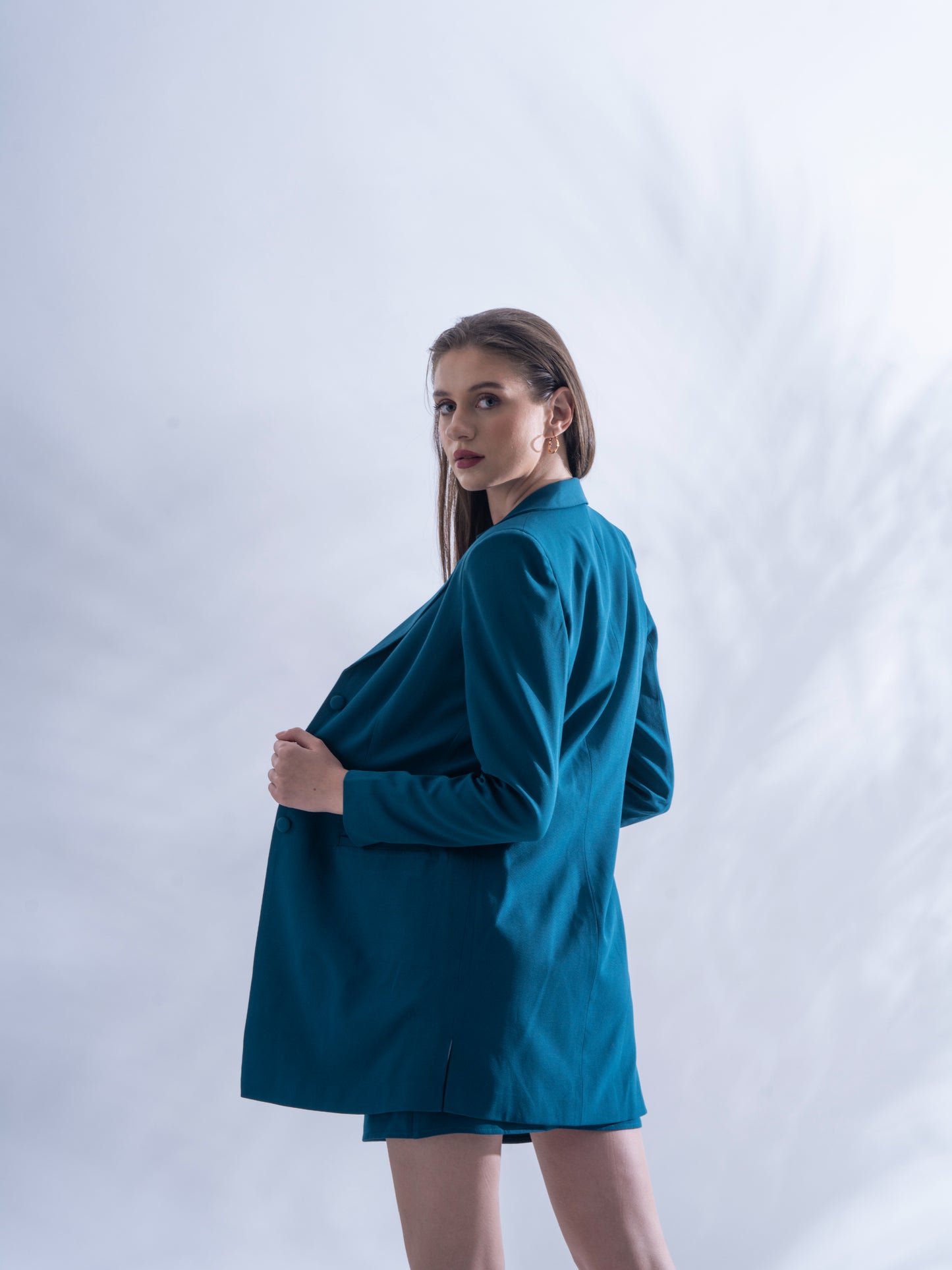 DRESS LIKE A BOSS – Teal Coord set (Set)