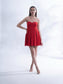 SHOWSTOPPER - Red detachable sleeve dress