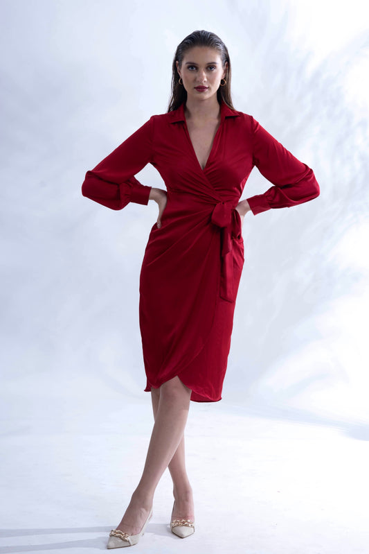 SUBTLE ELEGANCE - Satin dress