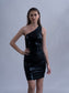 NIGHT SPARKLE - One shoulder bodycon dress