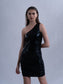 NIGHT SPARKLE - One shoulder bodycon dress