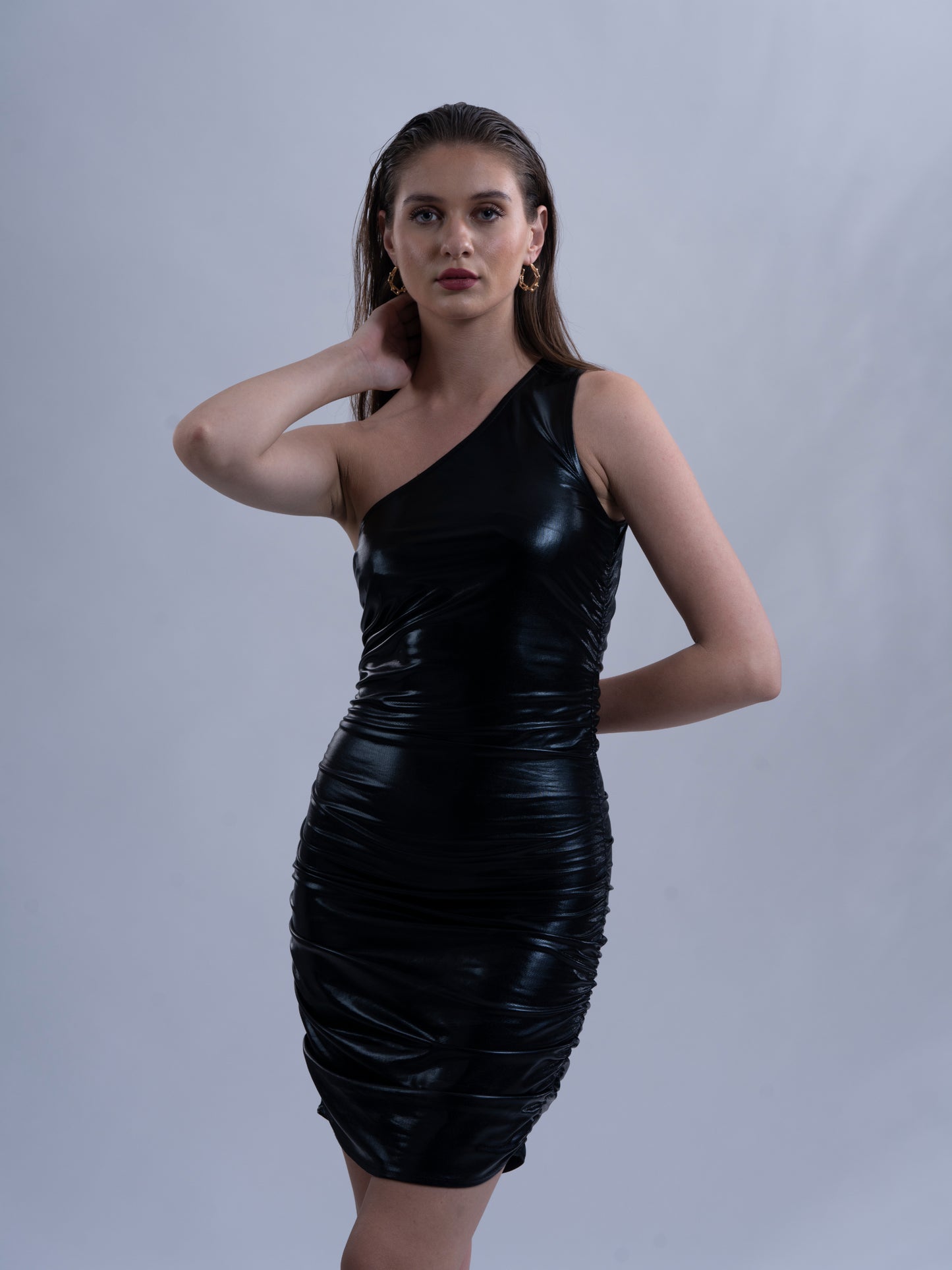 NIGHT SPARKLE - One shoulder bodycon dress