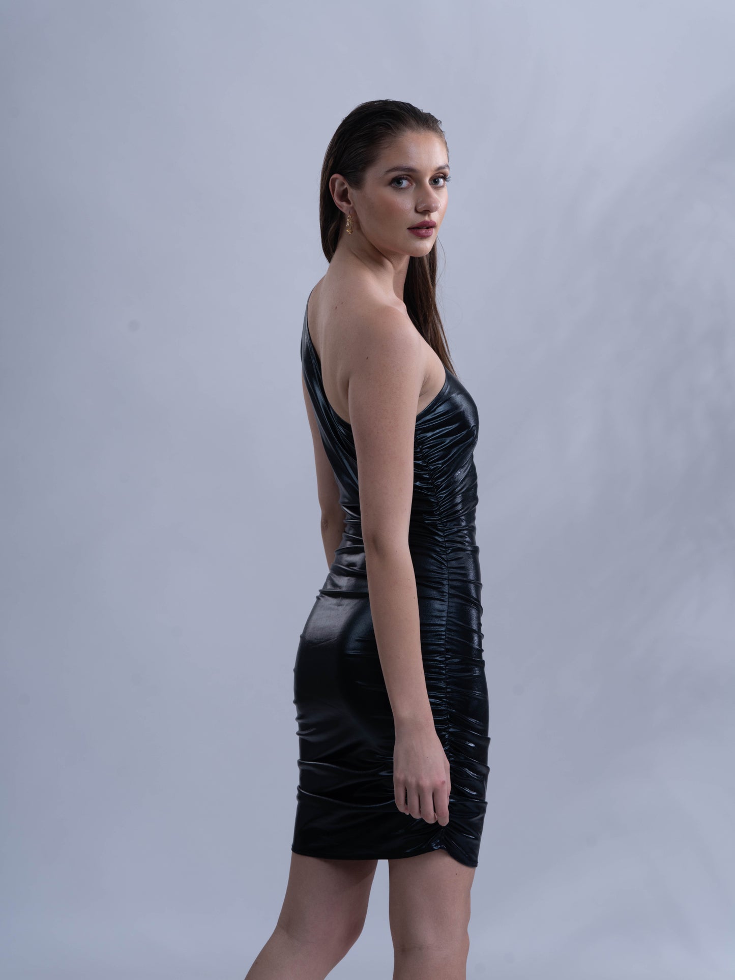 NIGHT SPARKLE - One shoulder bodycon dress