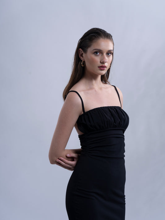 SUBTLE ELEGANCE - Black Bodycon Dress