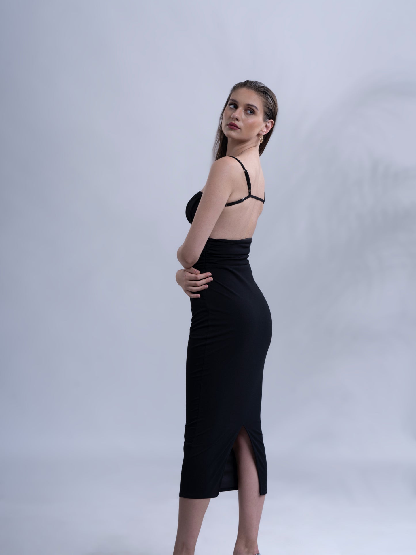SUBTLE ELEGANCE - Black Bodycon Dress