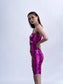 NIGHT SPARKLE -One shoulder bodycon dress