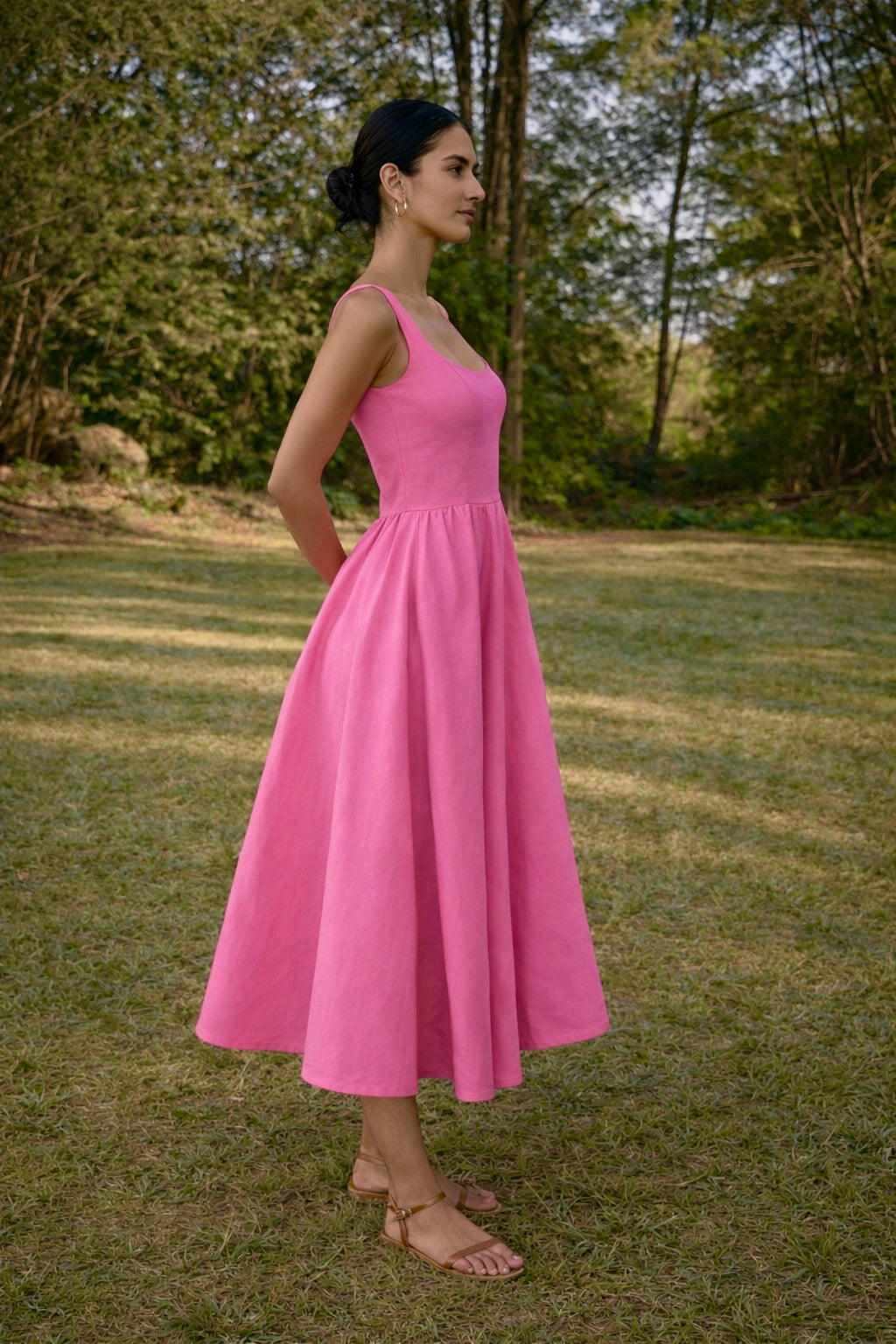 Pink Midi Dress
