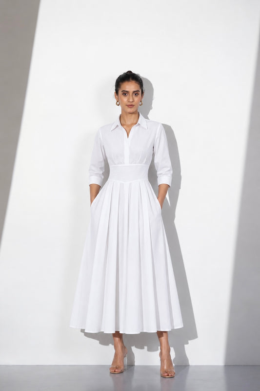 Cotton Midi Dress