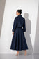 Denim Structured Midi Dress