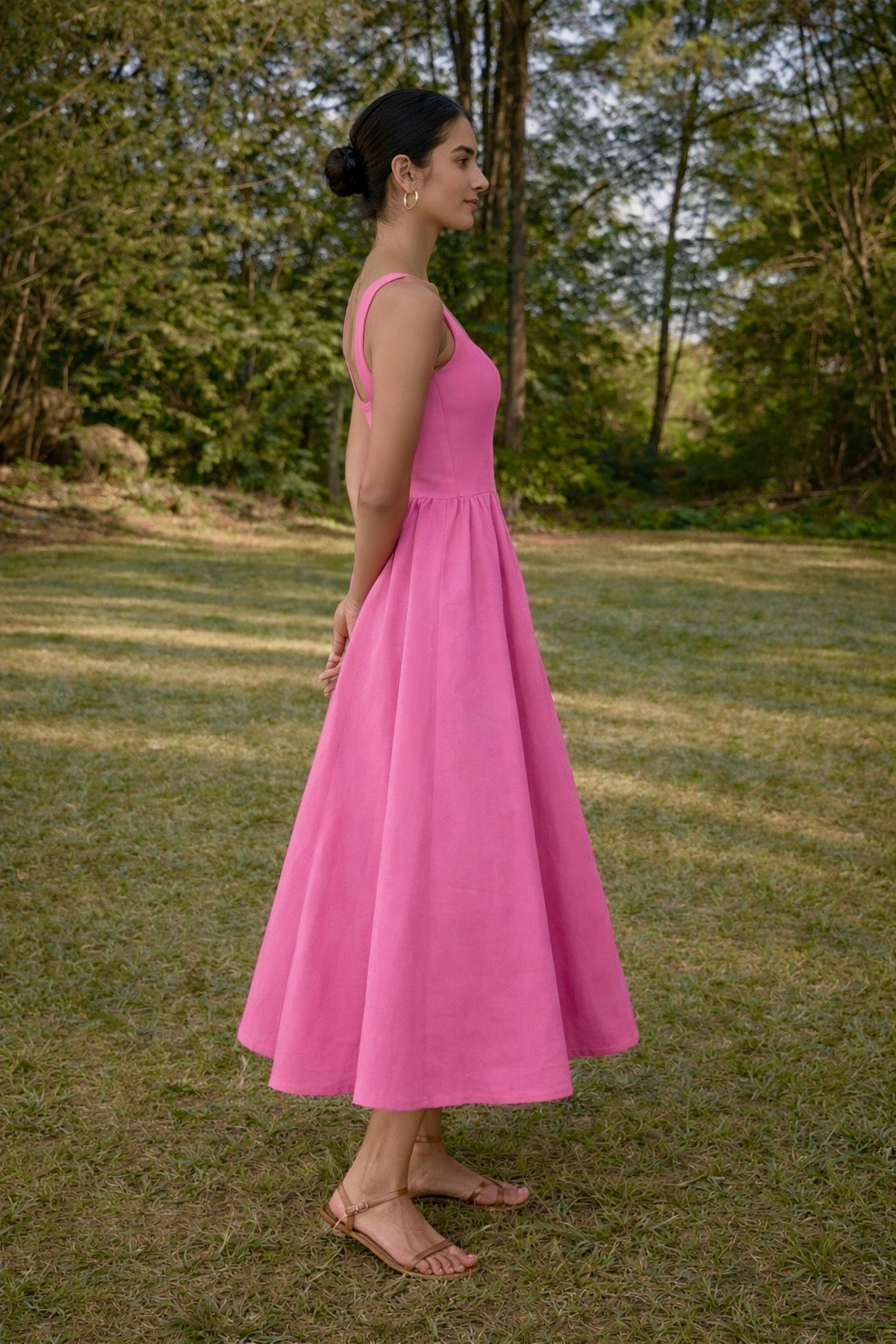 Pink Midi Dress