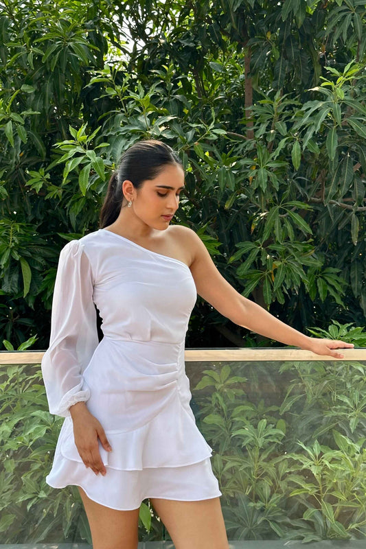 SNOWWHITE - One Shoulder White dress