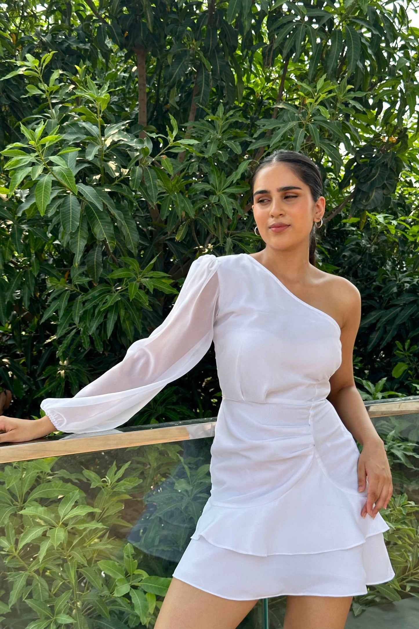 SNOWWHITE - One Shoulder White dress