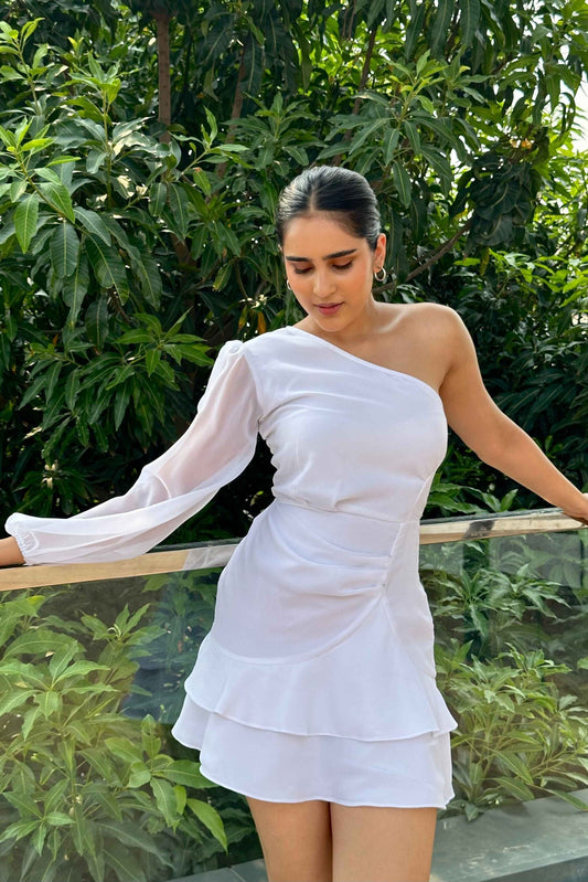SNOWWHITE - One Shoulder White dress
