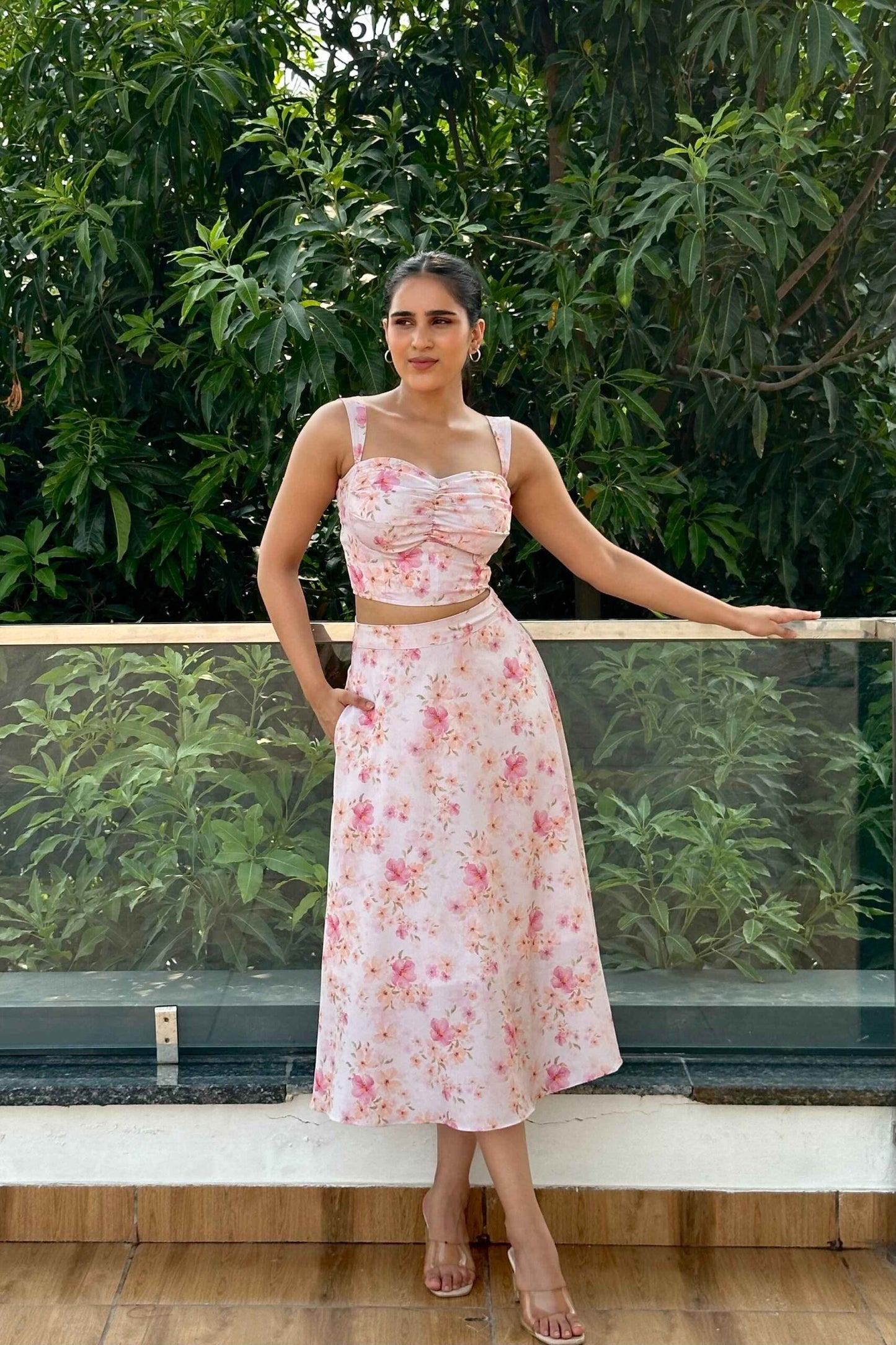 ELSA -  Floral Print Coord set