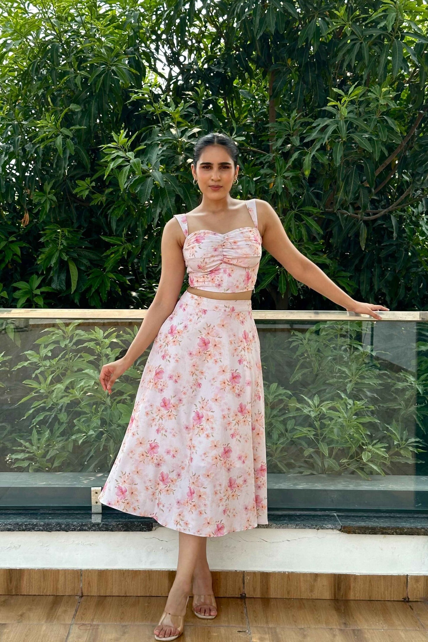 ELSA -  Floral Print Coord set