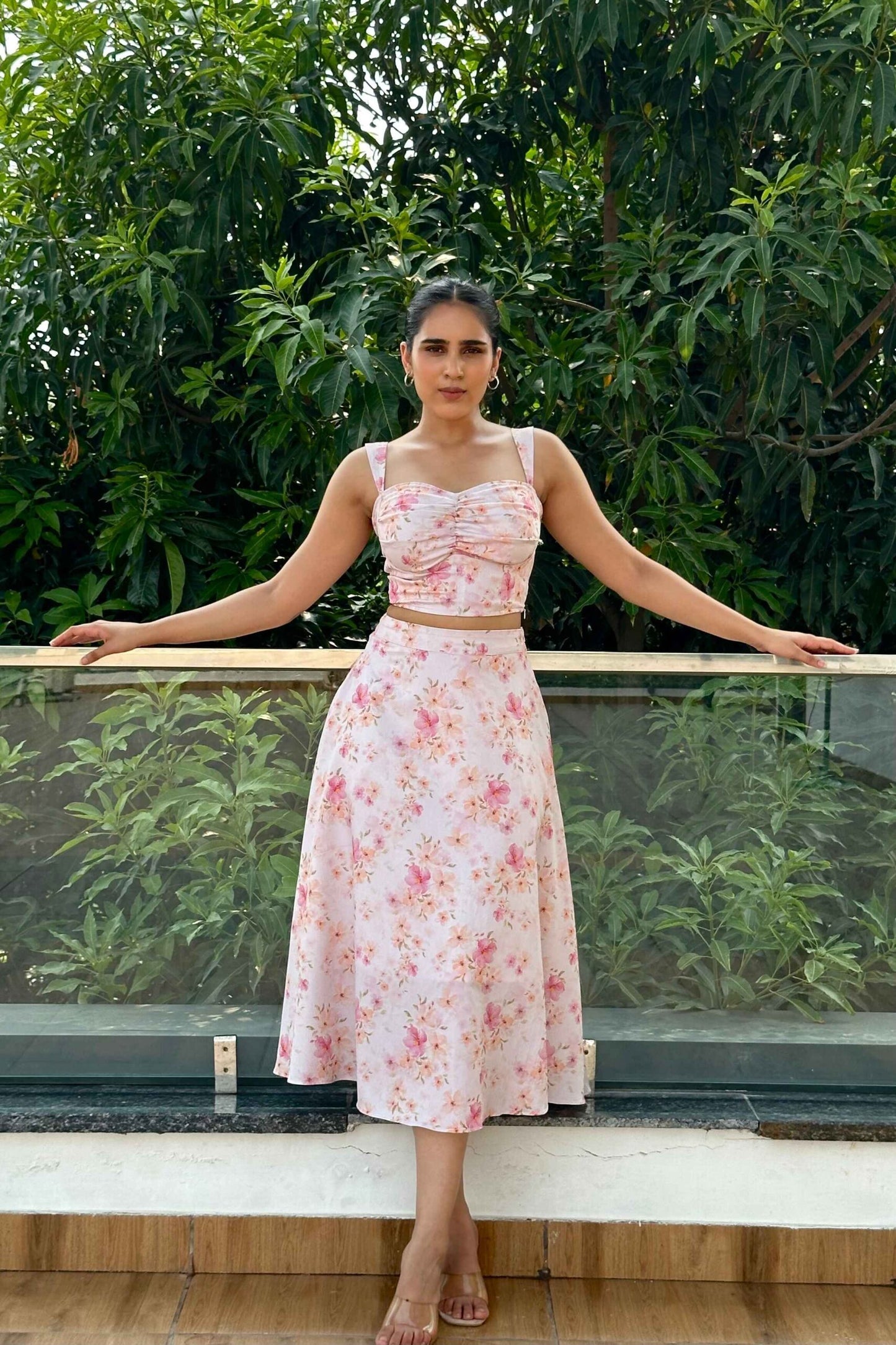 ELSA -  Floral Print Coord set