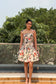 Scarlet Bloom Mini Dress