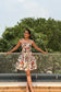 Scarlet Bloom Mini Dress