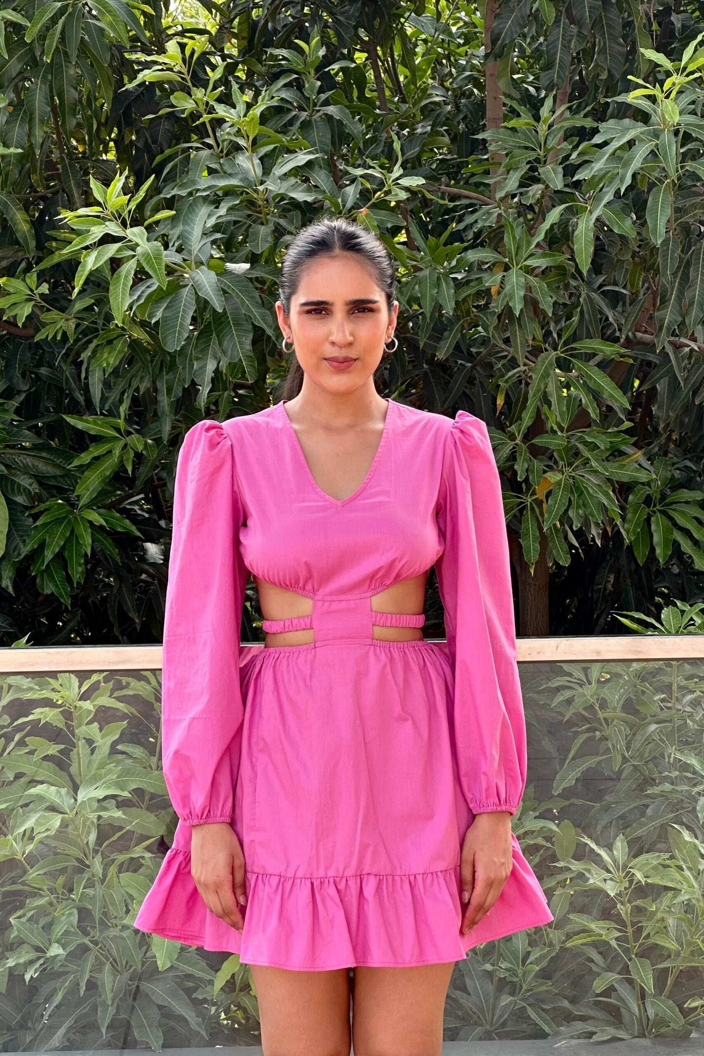 MARY - Cotton Pink colour dress