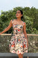 Scarlet Bloom Mini Dress