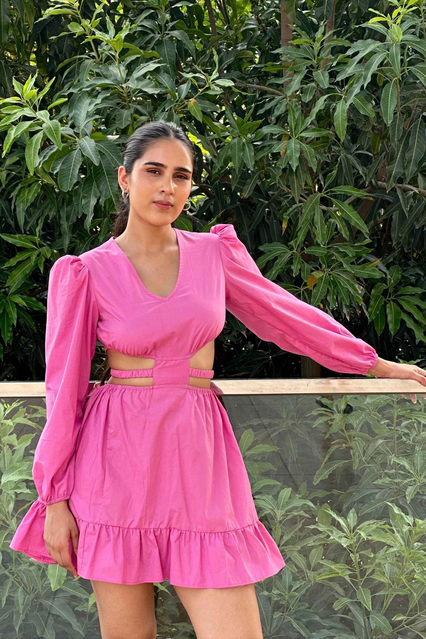 MARY - Cotton Pink colour dress