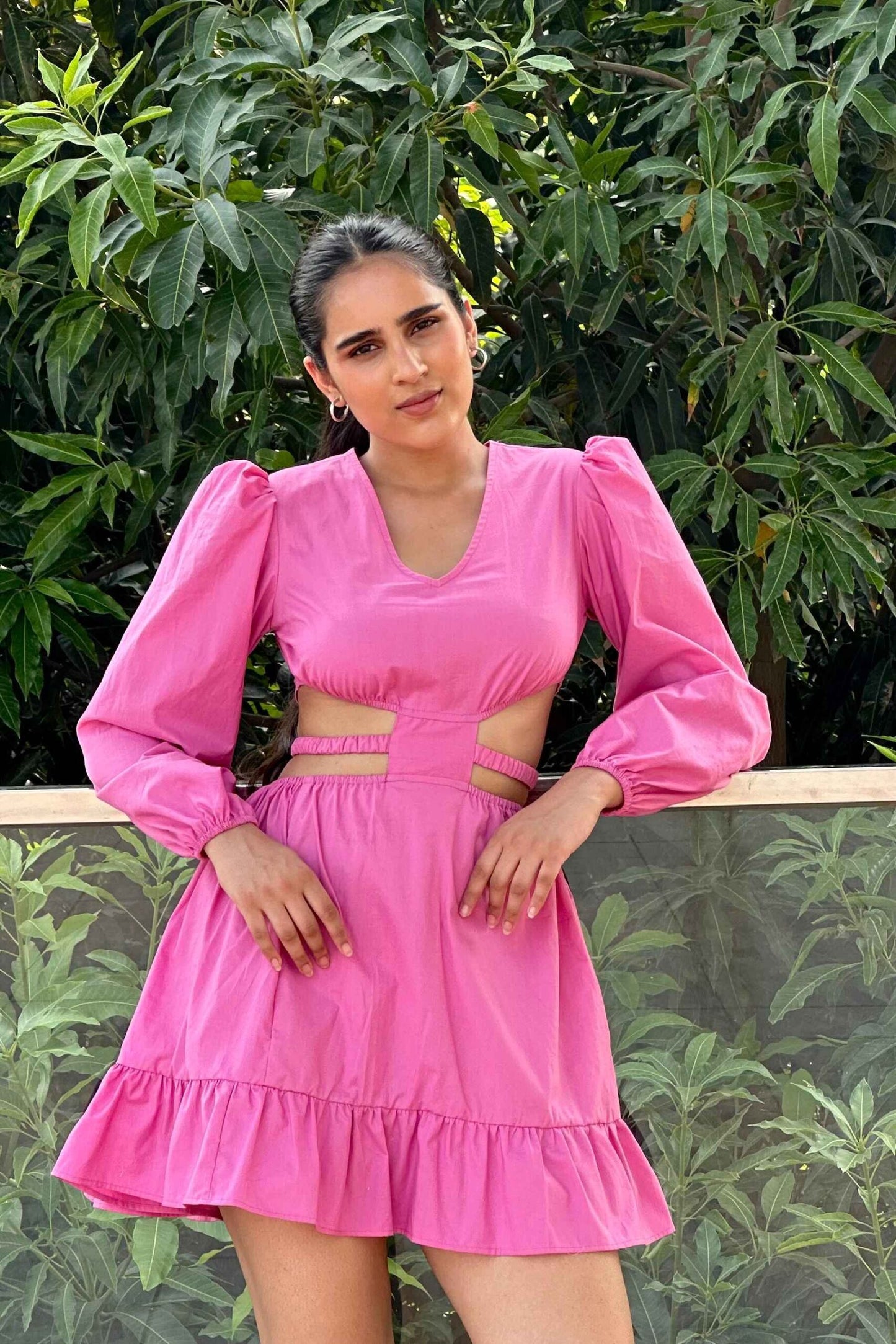 MARY - Cotton Pink colour dress