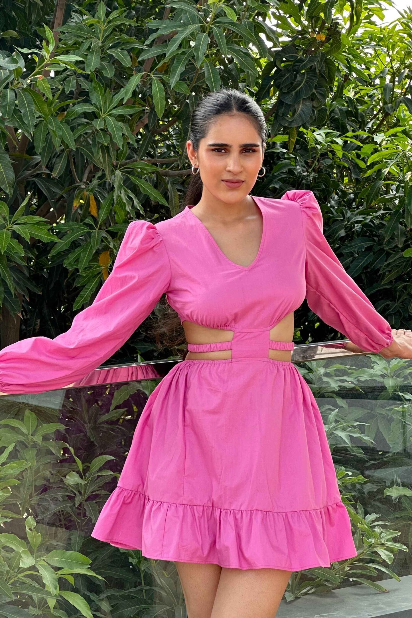 MARY - Cotton Pink colour dress