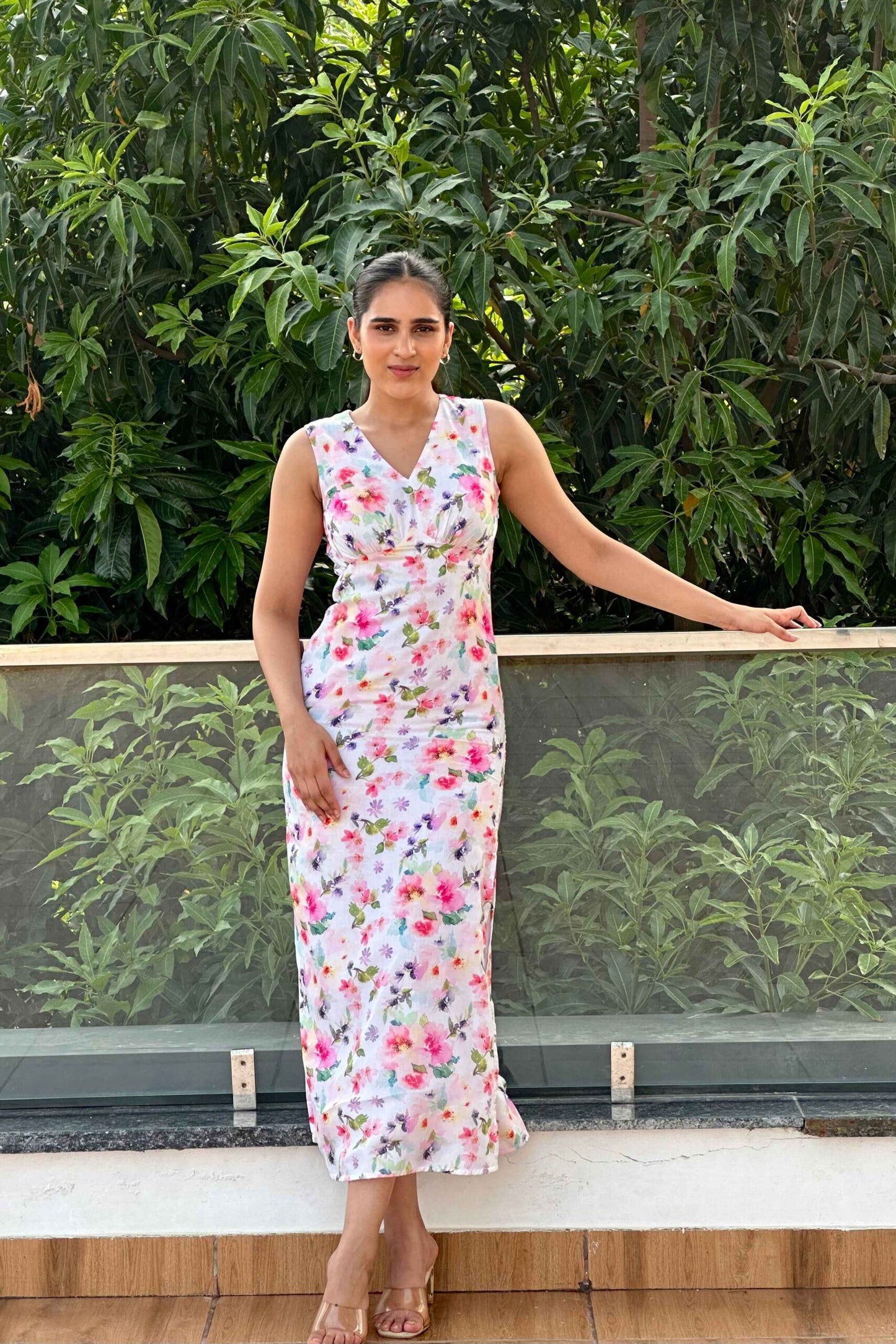 LOVE - Cotton Floral print Dress