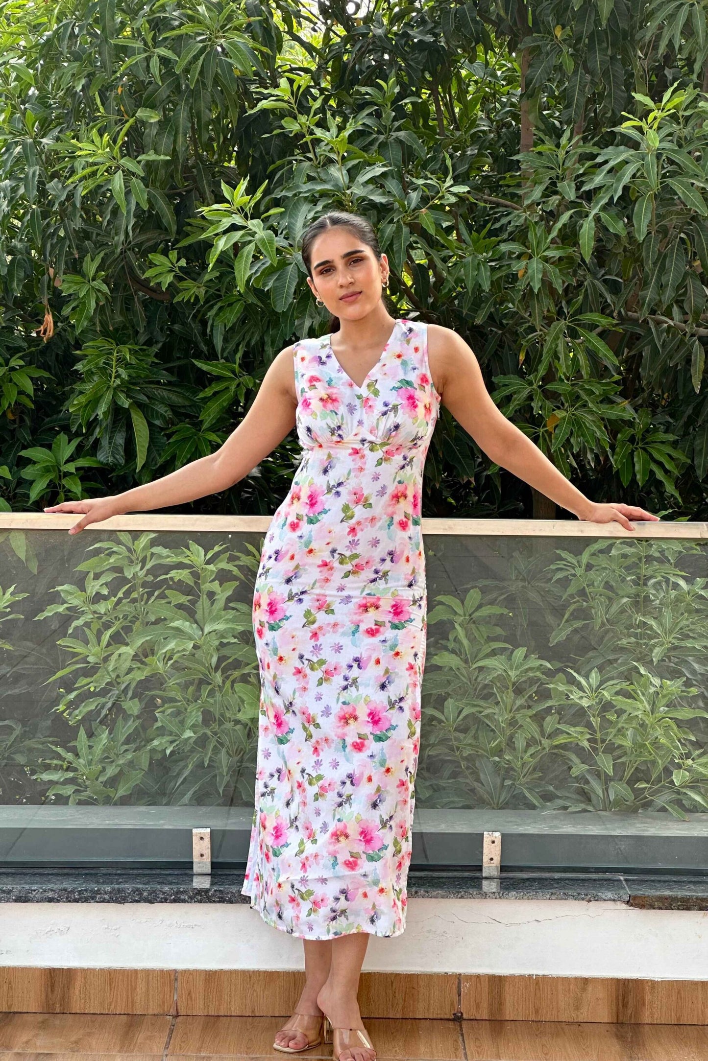 LOVE - Cotton Floral print Dress