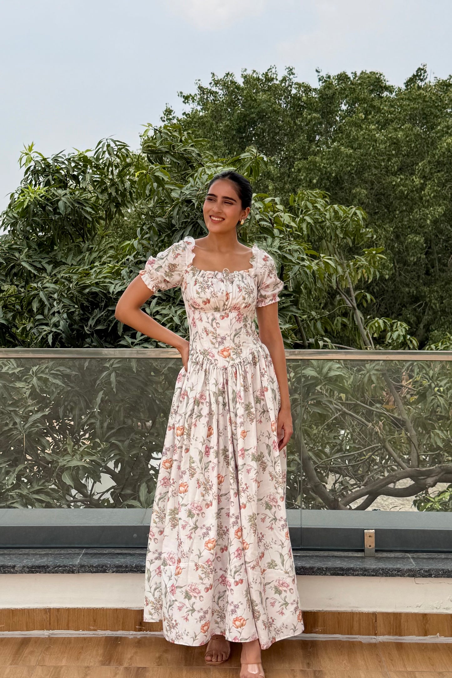Wildflower Grace Cotton Maxi Dress