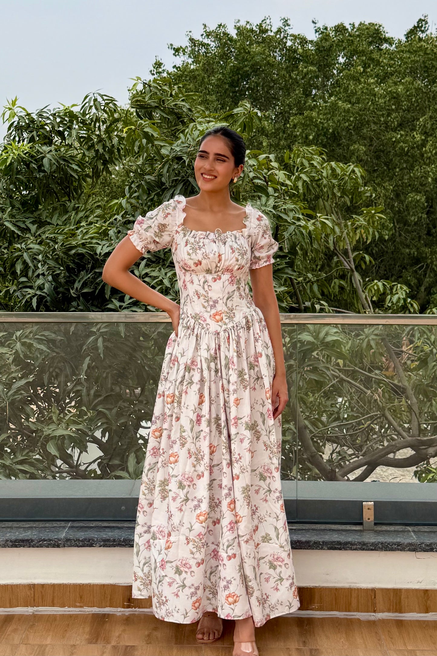 Wildflower Grace Cotton Maxi Dress