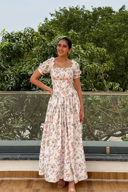 Wildflower Grace Cotton Maxi Dress