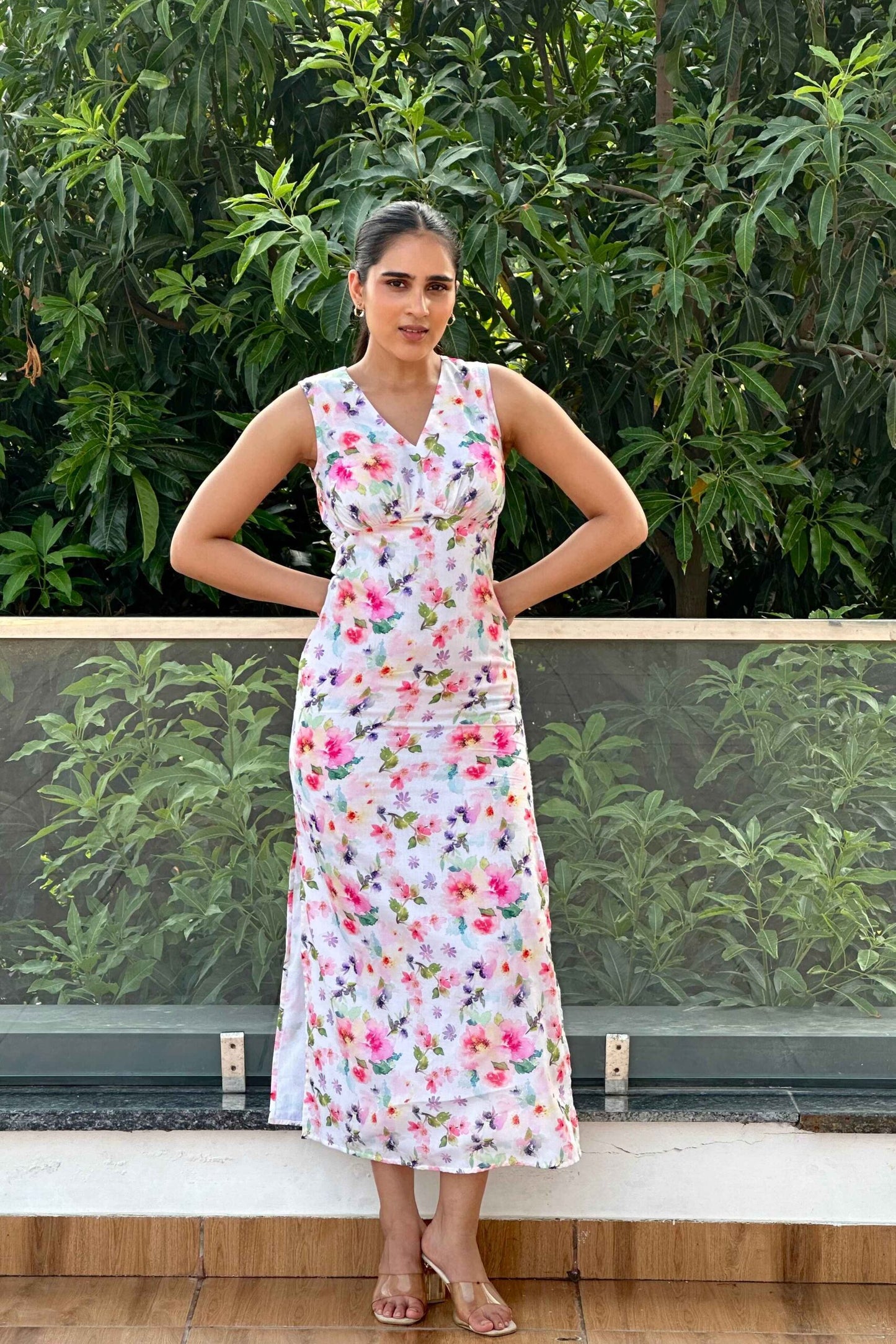 LOVE - Cotton Floral print Dress