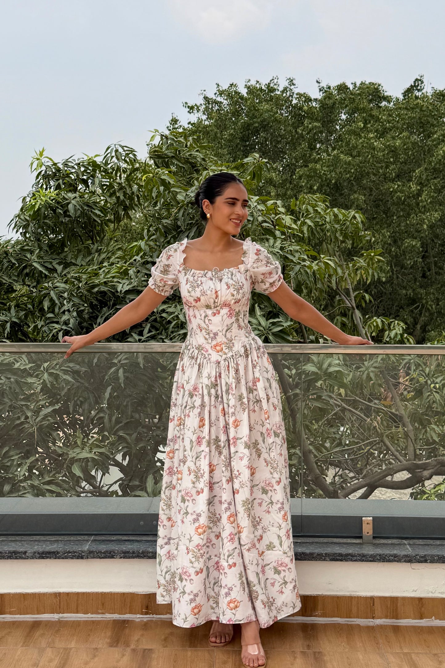 Wildflower Grace Cotton Maxi Dress