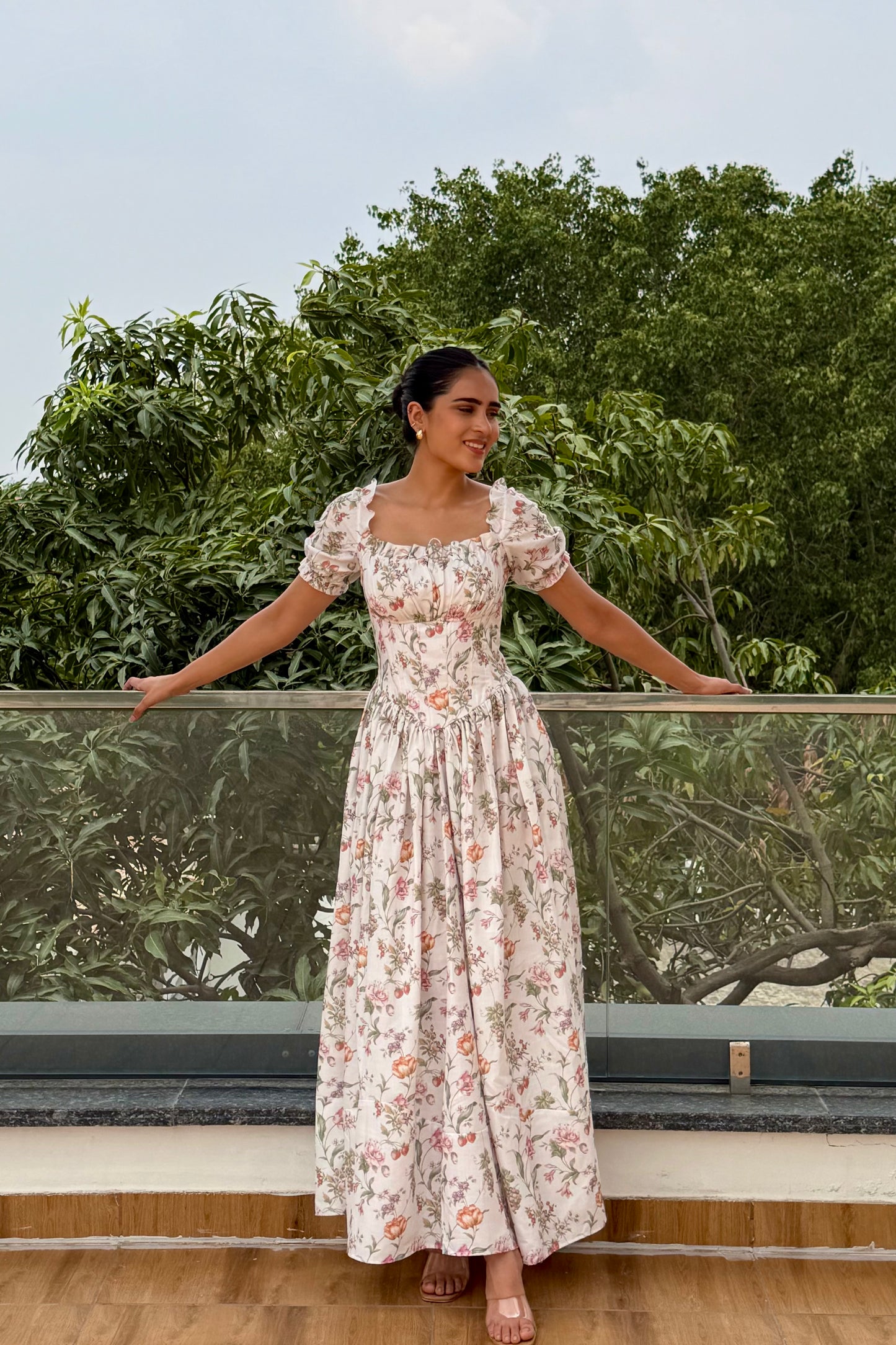 Wildflower Grace Cotton Maxi Dress
