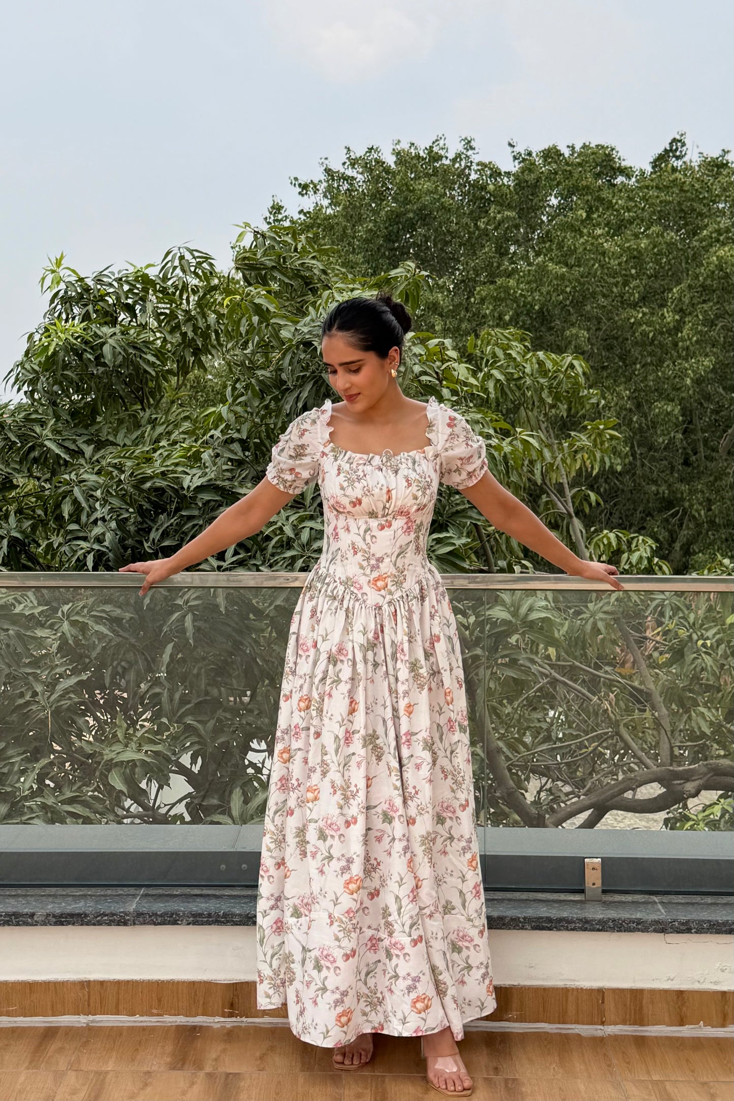 Wildflower Grace Cotton Maxi Dress