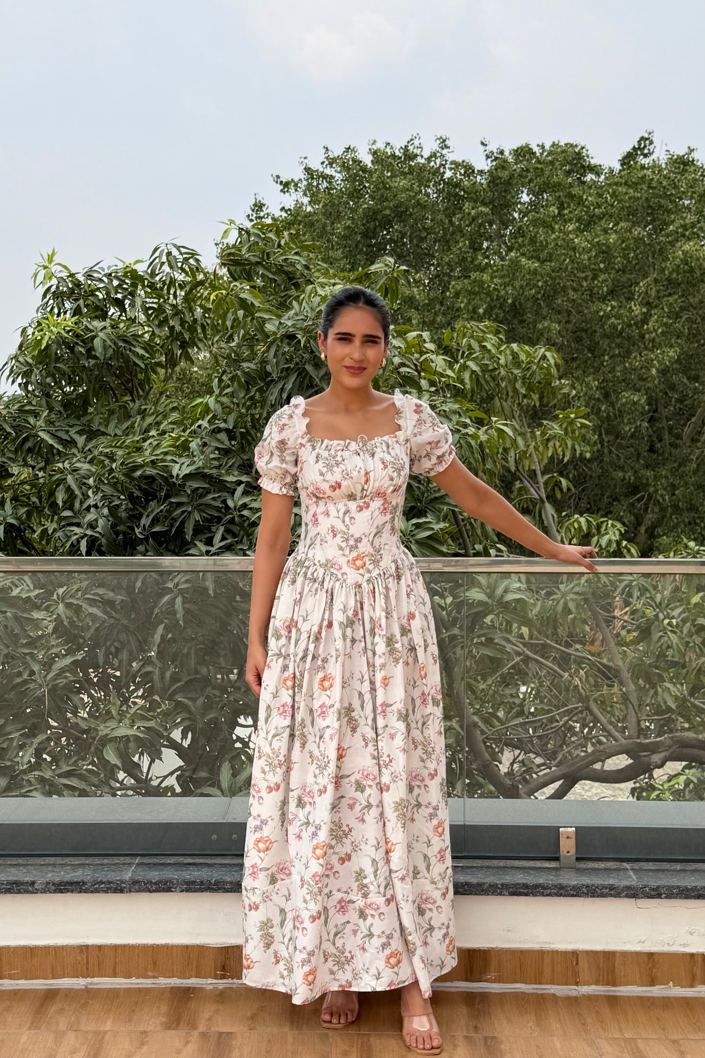 Wildflower Grace Cotton Maxi Dress