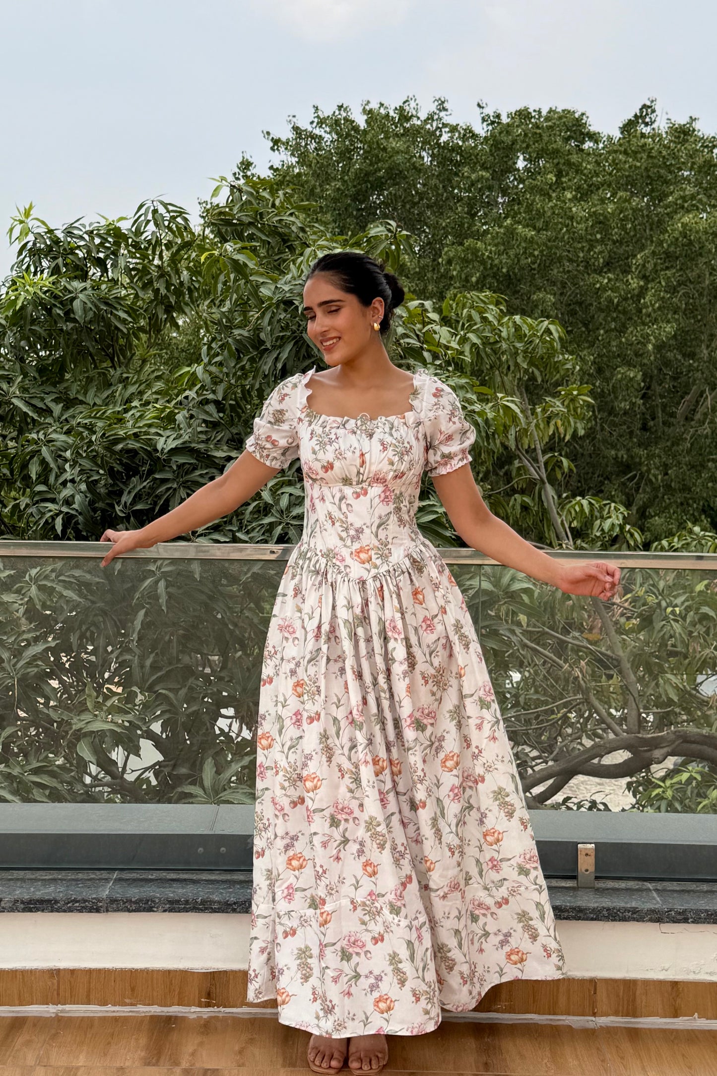 Wildflower Grace Cotton Maxi Dress