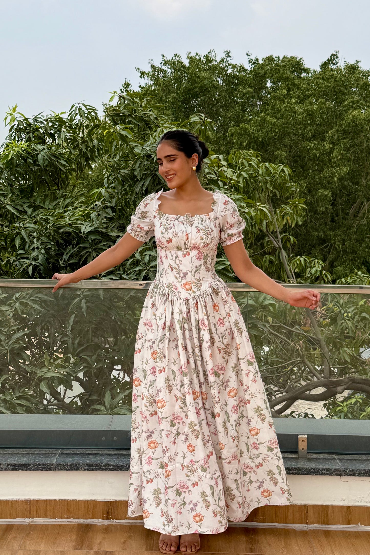 Wildflower Grace Cotton Maxi Dress