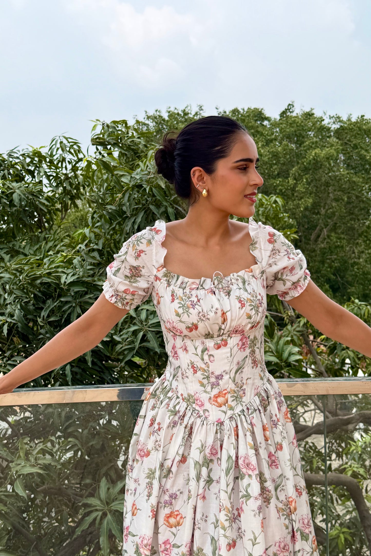 Wildflower Grace Cotton Maxi Dress